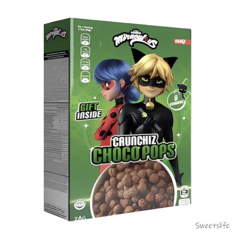 Miraculous Crunchiz Choco Pops 375g