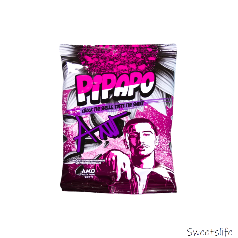 PIPAPO geröstete Sonnenblumenkerne Sweet Popcorn 100g