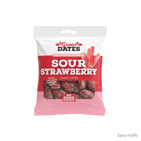 Green Datteln Sour Strawberry 90g