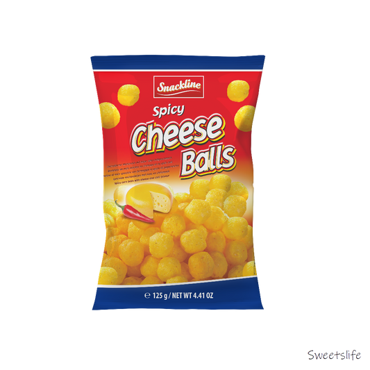 Snackline Spicy Cheese Balls 125g MHD 12.10.2025