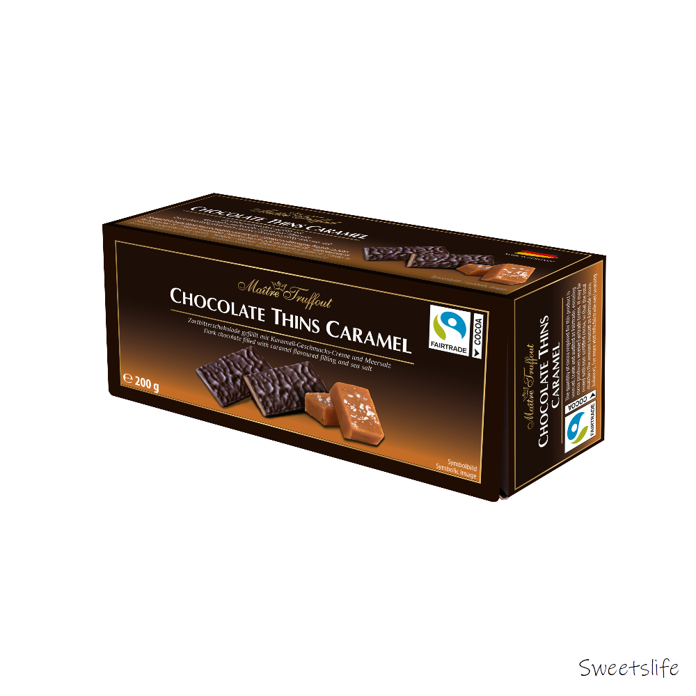 Chocolate Thins Caramel 200g